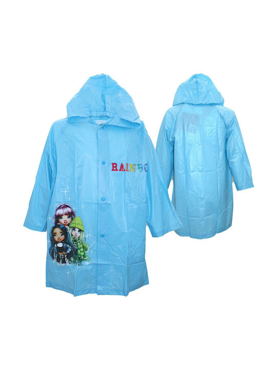 Waterproof Kids' Casual Jacket with Hood Light Blue
