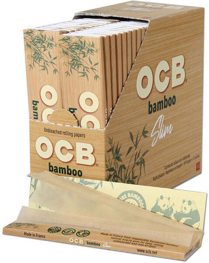 Ocb Bamboo Foițe de Țigări Rulate Slim King Size 32 foi 1buc