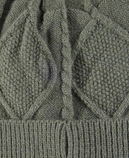 Beanie Beanie Knitted in Khaki color