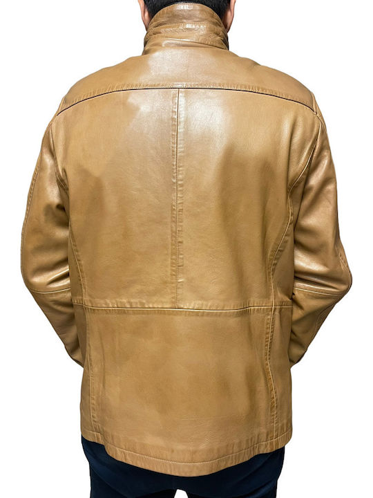Leather Jacket Tabac Brown