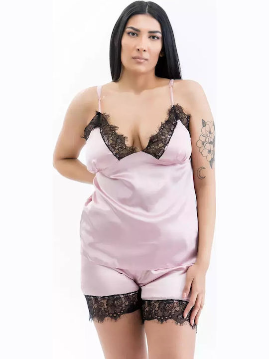 Lafagot Winter Damen Robe mit Pyjama Rosa