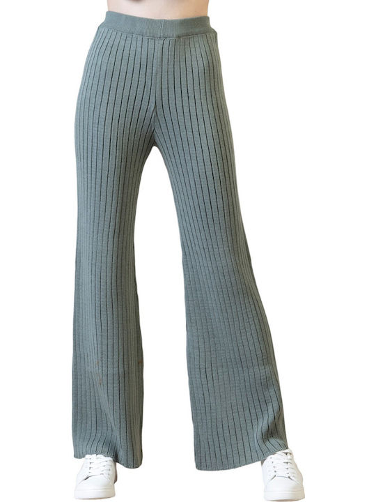 Damen Stoff Hose Grün