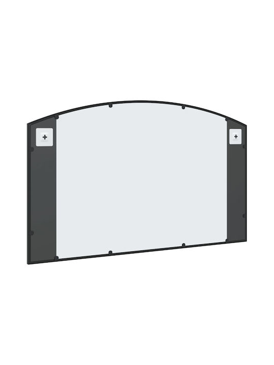 vidaXL Wall Mirror with Black Metallic Frame 60x100cm 1pcs