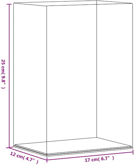 vidaXL Product Display Stand W17xD12xH25cm