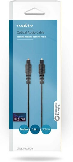 Nedis 1m TOS male Optical Cable (CAGB25000BK10)