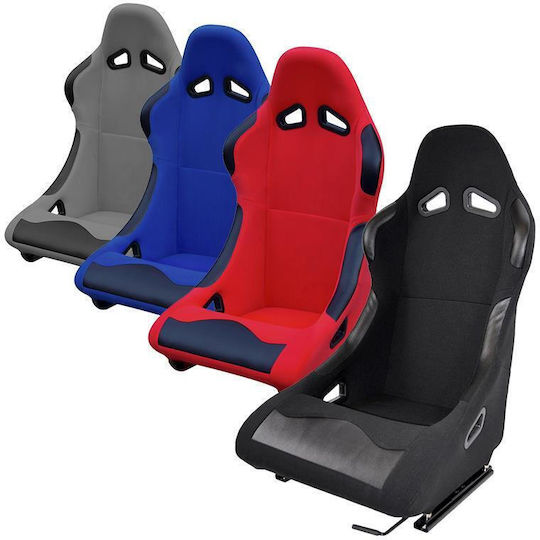 Autoline WRC Ανακλινόμενο Bucket Κάθισμα Υφασμάτινο Μαύρο/Μπλε 13177