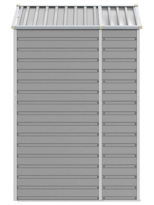 Metallische Gartenhaus Galvanisiert mit Lüftungsschlitzen M1.91xB1.3xH1.98m