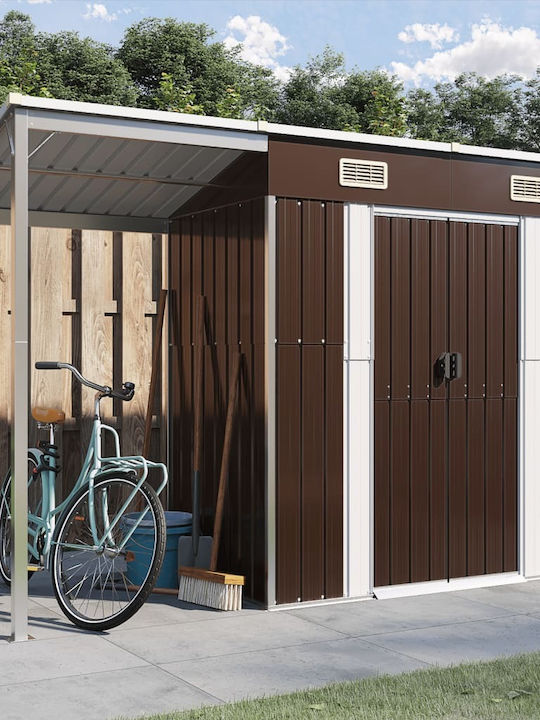Metallische Gartenhaus Gummierte mit Lüftungsschlitzen M2.77xB1.105xH1.81m