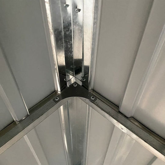 Metallische Gartenhaus Gaalvanisiert Grüne mit Lüftungsschlitzen M2.77xB1.105xH1.81m