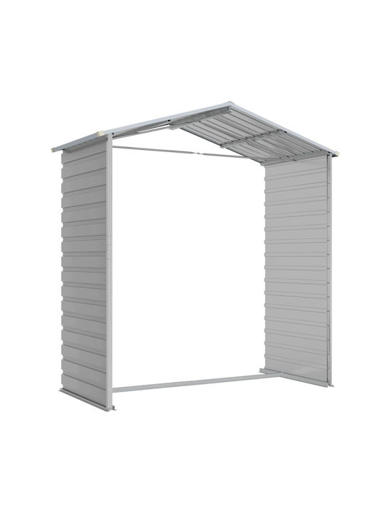 Metallische Gartenhaus Galvanisiert mit Lüftungsschlitzen M1.91xB1.3xH1.98m