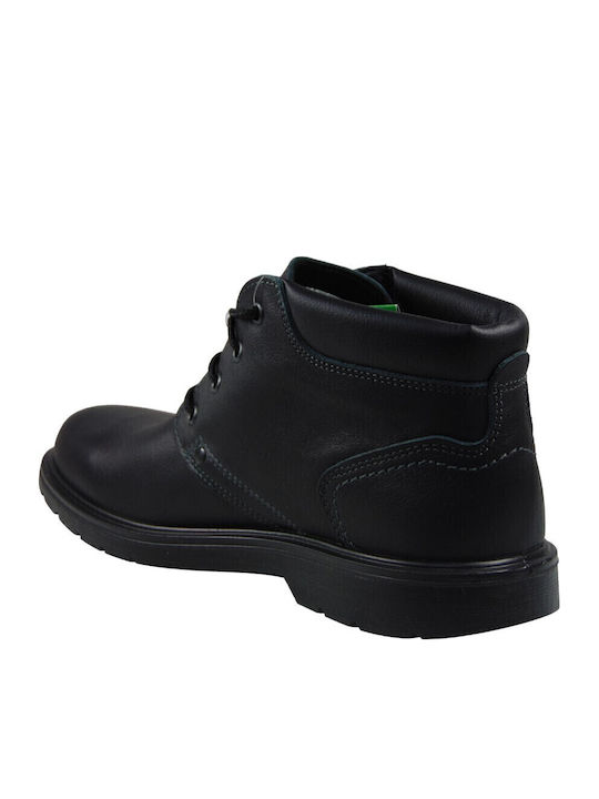 Leder Schwarz Herrenstiefel
