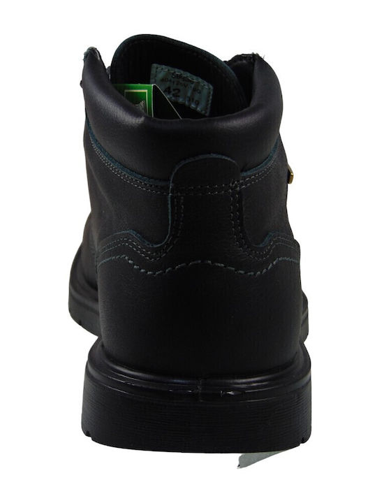 Leder Schwarz Herrenstiefel