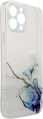 Hurtel Marble Silicone Back Cover Blue (Redmi Note 11 / 11S 4G)