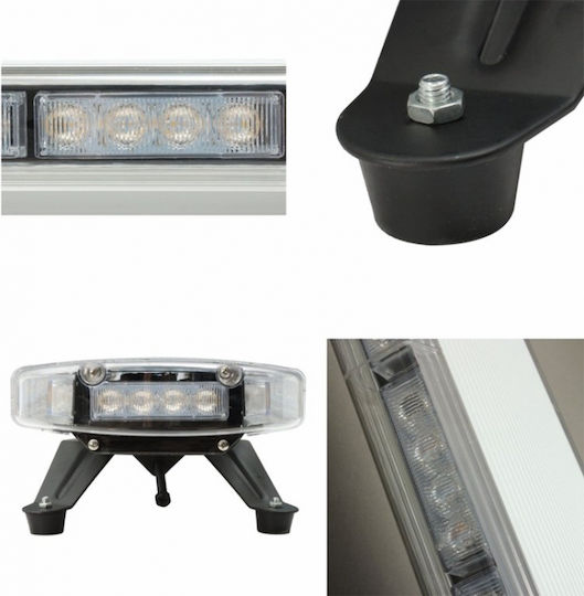 Notfall-Autolichter LED 12V 120cm mit Orange Beleuchtung