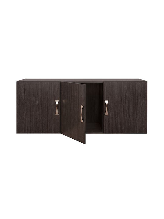 Freebox Rectangular Loft Closet made of Particleboard Zebrano 150x55cm FB9385.01 1pcs