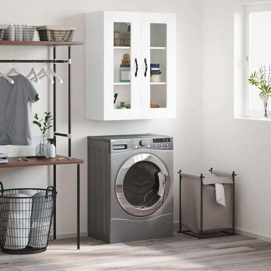 vidaXL Badezimmerschrank B69.5xT34xH90cm Weiß
