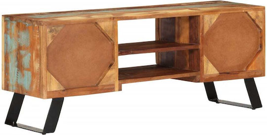 vidaXL TV Stand Made of Solid Wood Multicolour M112xD30xH45cm