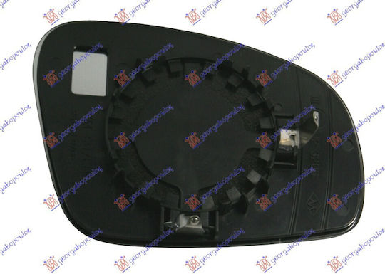 Prasco Heated Mirror Glass Car Exterior Mirrors Skoda Fabia 07-14