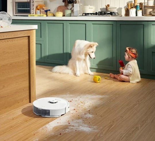 Roborock Q8 Max Robot Vacuum Cleaner with Laser Mapping & 5500Pa Suction Power White