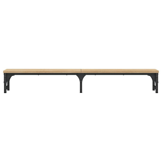 vidaXL Stand Desk Mounted Monitor Oak 105x23x15,5 cm from Treated Wood Brown (834011)