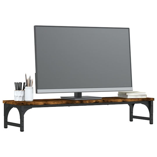 vidaXL Βάση Γραφείου Οθόνης Καπνιστή Δρυς 85x23x15,5 εκ. από Επεξεργασμένο Ξύλο Καφέ (834007)