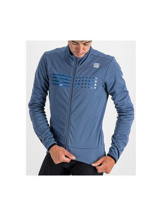 Sportful Tempo ZLV057 Cycling Windbreaker Jacket Long sleeve Blue