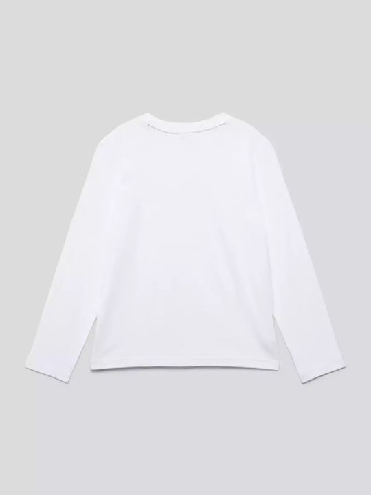 Kids Long-Sleeved White Top