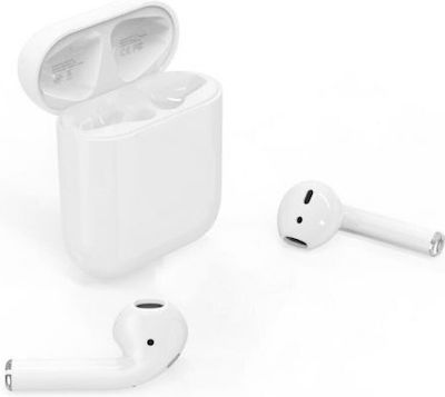 XO Q2 Earbud Bluetooth Handsfree Earphones with Charging Case Whitά