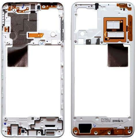 Μεσαίο Πλαίσιο Λευκό για Galaxy A22 4G