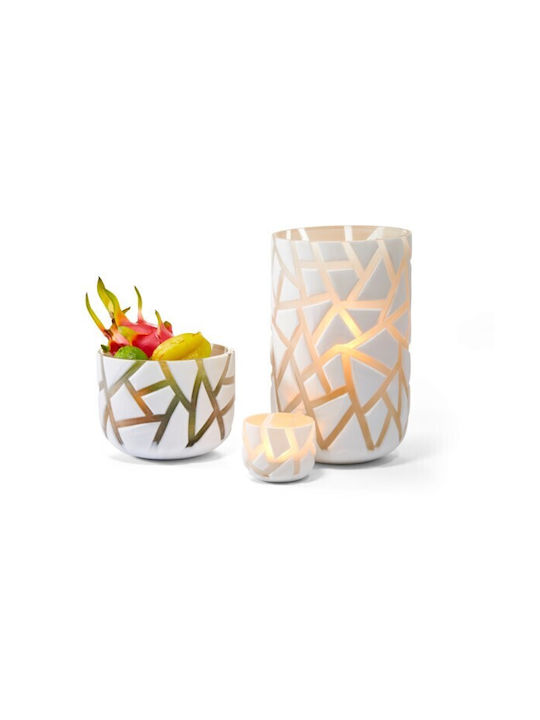 Philippi Διακοσμητικό Βάζο Glas Weiß 18x31cm 1Stück