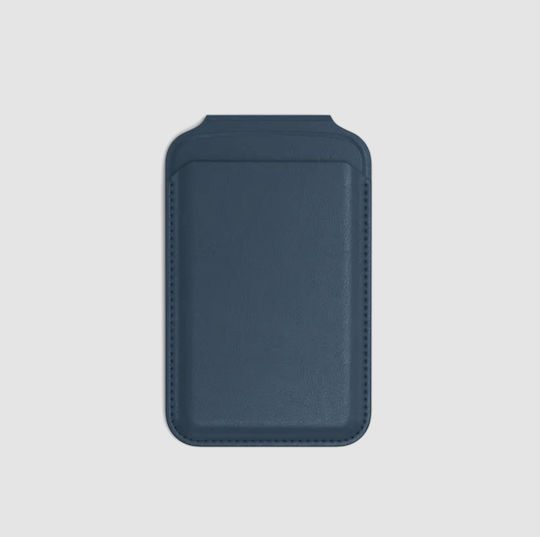Satechi Vegan-Leather Magnetic Wallet MagSafe зарядна поставка в Син цвят