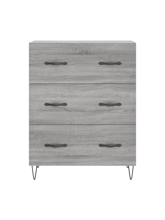 Ντουλάπα Γραφείου Ξύλινη Γκρι 69.5x34x180cm