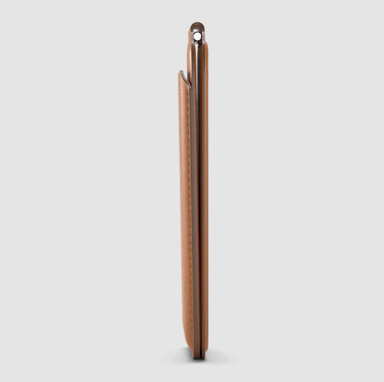 Satechi Vegan-Leather Magnetic Wallet Βάση Γραφείου για Κινητό σε Πορτοκαλί χρώμα