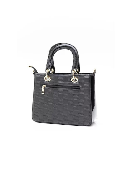 Fragola Women's Bag Hand Black Chess