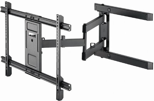 Gembird WM-80ST-05 Βάση Τηλεόρασης Τοίχου με Βραχίονα έως 80" και 50kg Μαύρο