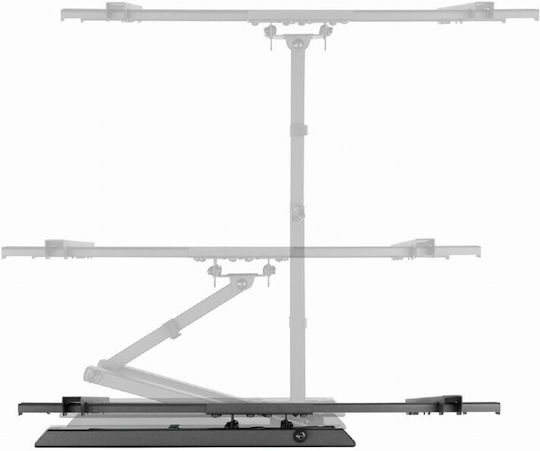 Gembird WM-80ST-05 Βάση Τηλεόρασης Τοίχου με Βραχίονα έως 80" και 50kg Μαύρο