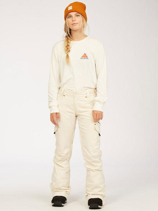 Billabong Nela U6PF21BIF0_0092 Pantaloni de schi și snowboard pentru femei Ski & Snowboard Alb