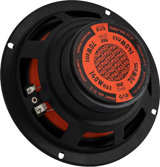 Gas Audio Power Mad X1-64 Σετ Ηχεία Αυτοκινήτου 6.5" με 70W RMS (2 Δρόμων)
