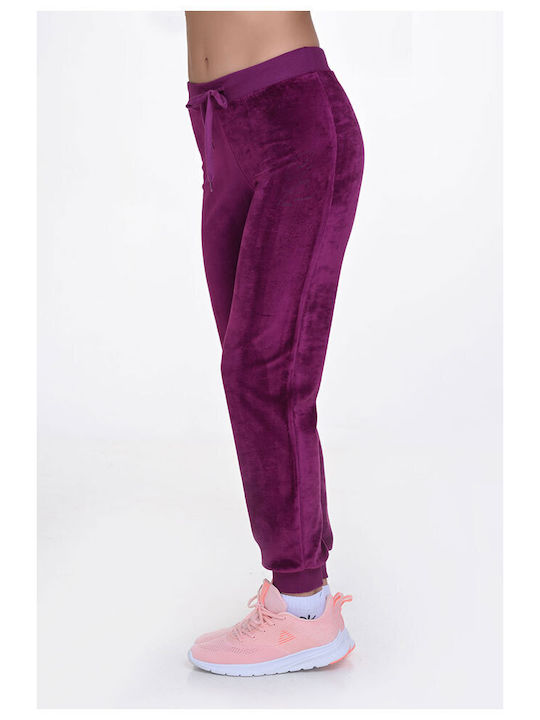 Target Damen-Sweatpants Fuchsie Samt