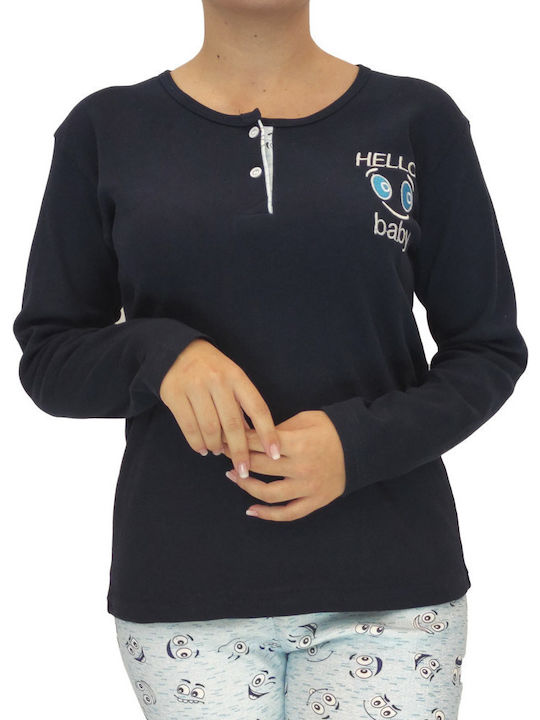 Goodnight Winter Women's Pyjama Set Blue