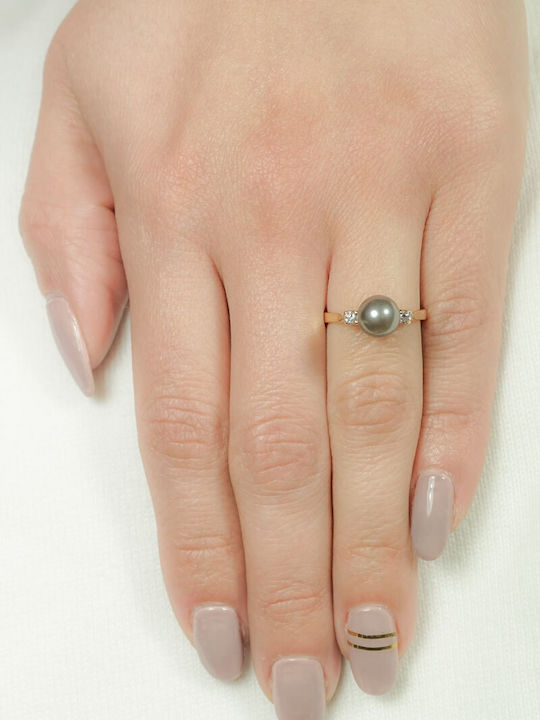Kiriakos Gofas Inel Solitar din Aur 18K cu Diamant