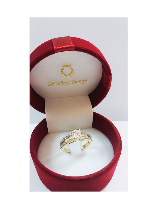 Xrisokosmima Single Stone from Gold 14K