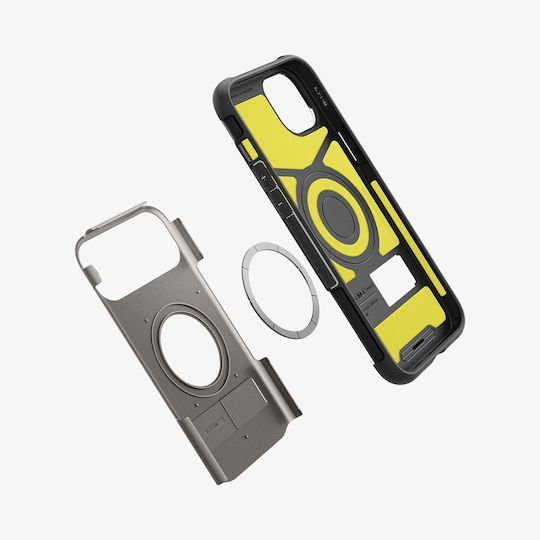 Spigen Slim Armor MagFit Back Cover Plastic 2mm Gunmetal (iPhone 15)