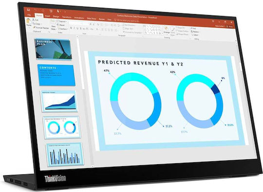 Lenovo ThinkVision M14d IPS Монитор 14" 2240x1400 с Време за Реакция 6мс GTG