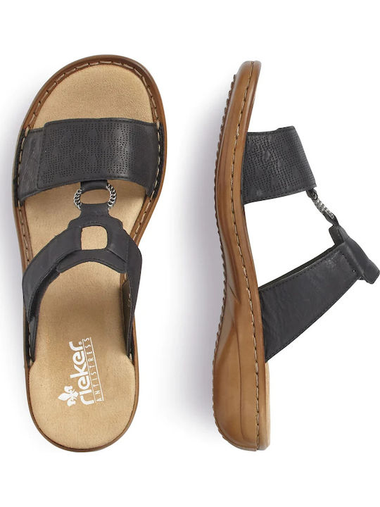 Women's Flat Sandals in Black Color
