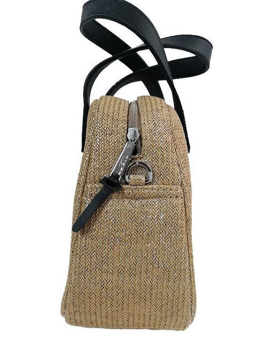 Ju'sto J-Poppy 30 x 22 x 10 cm Geantă de damă De mână Beige / Black