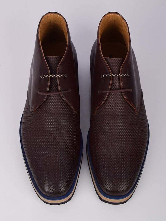 Leather Brown Men's Boots 90-6350-9231-1