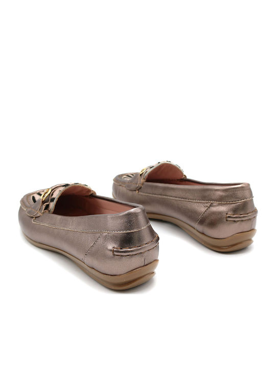 2264 Bronze Women's Moccasins in Gray Color