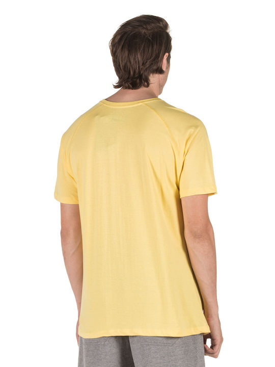 GSA Superlogo Herren Sport T-Shirt Kurzarm Gelb