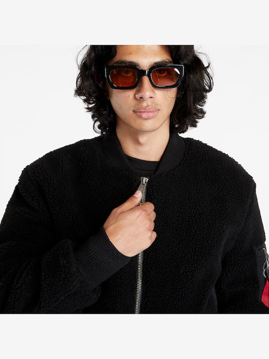 MA-1 Teddy Jacket Bomber Black